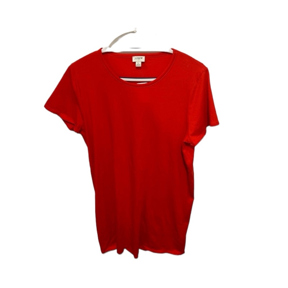 NWT J. crew red t shirt dress size large